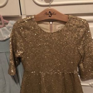 Egg NY gold sequin dress